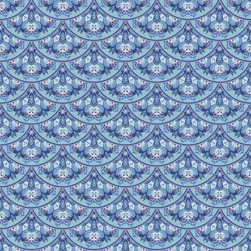Vector seamless pattern. Ethnic nature background 스톡 일러스트