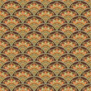 Vector seamless pattern. Ethnic nature background Stock Illustration