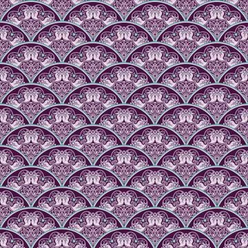 Vector seamless pattern. Ethnic nature background Stock Illustration