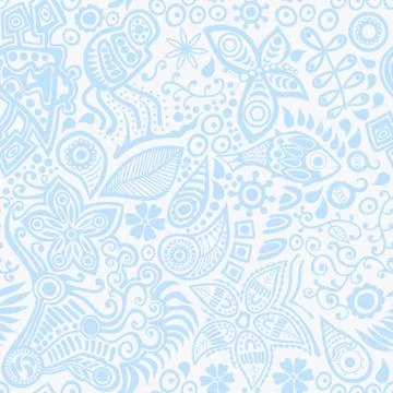 Vector seamless pattern with ethnic ornament イラスト素材