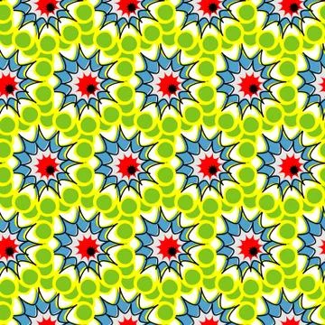 Vector seamless pattern with explosions. 스톡 일러스트