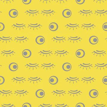 Vector seamless pattern with eyelashes. Makeup Stock Illustration