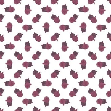 Vector seamless pattern of figs, design colorful abstract illustration. Whole Stock Illustration