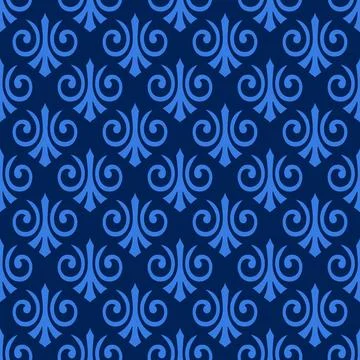 Vector seamless pattern, filigree background. Stock Illustration