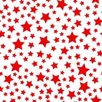 Vector seamless pattern, five-pointed star. Stock illustration for background Stock Illustration