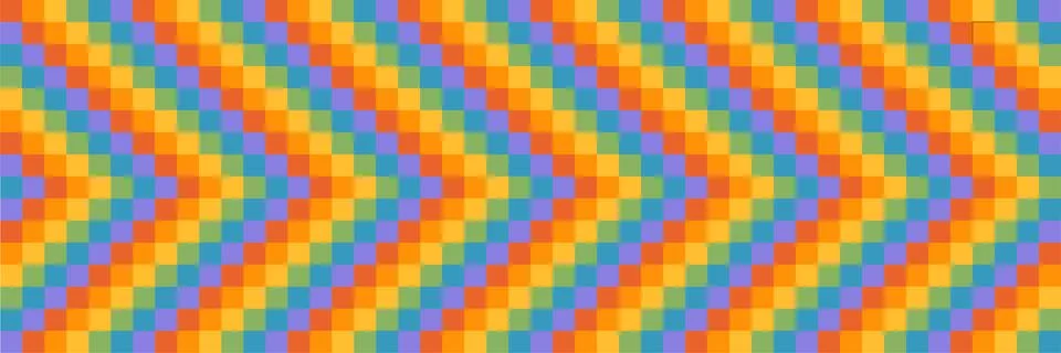 Vector seamless pattern of flat lgbtq chessboard checkered texture with arrow Illustrazione stock