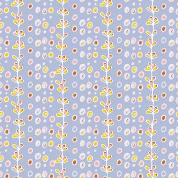 Vector seamless pattern floral. Design element. Floral seamless vector patter Stock Illustration
