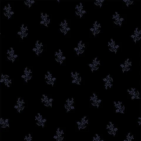 Vector. Seamless pattern floral lavender background. Contour drawing Stock Illustration
