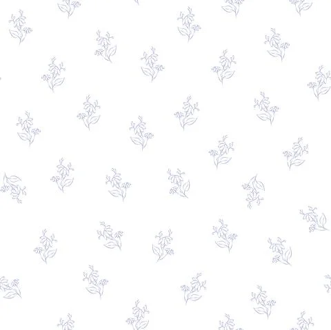 Vector. Seamless pattern floral lavender background. Contour drawing Stock Illustration