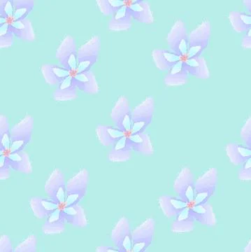 Vector. Seamless pattern. Floral print. Stock Illustration