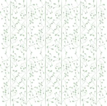 Vector seamless pattern with flowers and plants. イラスト素材