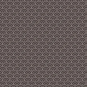 Vector seamless pattern in the form of flakes Stock Illustration
