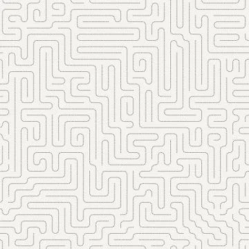 Vector seamless pattern in the form of a labyrinth 库存插图