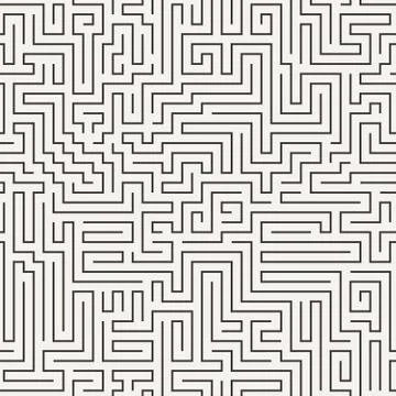Vector seamless pattern in the form of a labyrinth イラスト素材