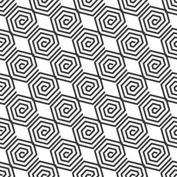 Vector seamless pattern. Geometric abstract background, fine lines. Stock mon Stock Illustration