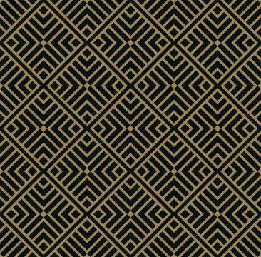 Vector seamless pattern. Geometric background with rhombus. Abstract geometri Stock Illustration