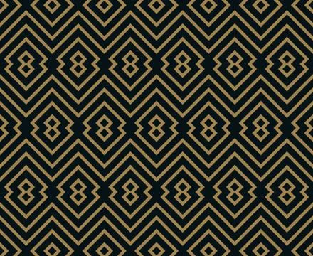 Vector seamless pattern. Geometric background with rhombus. Abstract geometri Stock Illustration