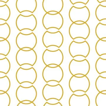 Vector seamless pattern with geometric chains Stock Illustration