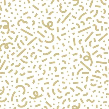 Vector seamless pattern with geometric confetti. Simple geometric color bac.. Stock Illustration