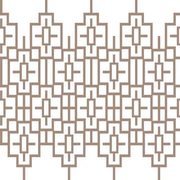 Vector seamless pattern of geometric elements. Illustrazione stock