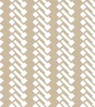 Vector seamless pattern of geometric elements on a beige background. Illustrazione stock