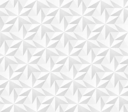 Vector seamless pattern - geometric hexagonal stars modern volume texture Stock Illustration