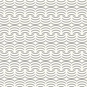 Vector seamless pattern geometric monochrome background Illustrazione stock