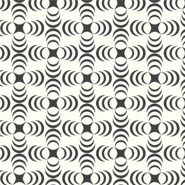 Vector seamless pattern geometric monochrome background Stock-Illustration