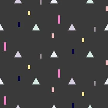 Vector seamless pattern with geometric shapes 스톡 일러스트