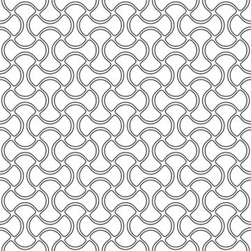 Vector seamless pattern with geometric shapes Stock Illustration