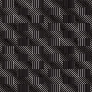 Vector seamless pattern. Geometric striped ornament. Simple lattice lines dar 스톡 일러스트