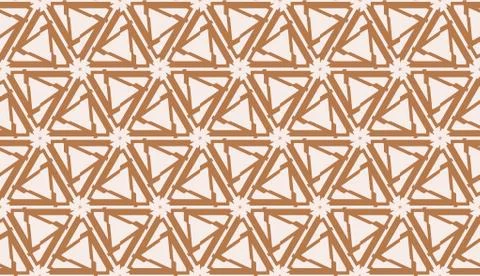 Vector Seamless pattern in geometric style. Triangles, lines. Modern elegant  Illustrazione stock