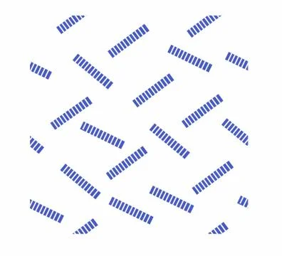 Vector seamless pattern from geometrical figures. Blue striped lines. Stock Illustration