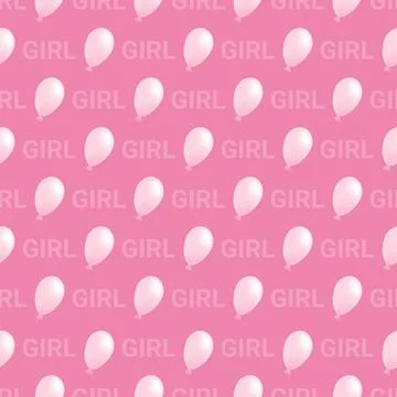 Vector seamless pattern for girls. Illustrazione stock