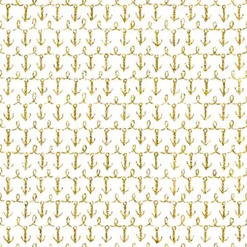 Vector. Seamless pattern with gold glitter element. Stock Illustration