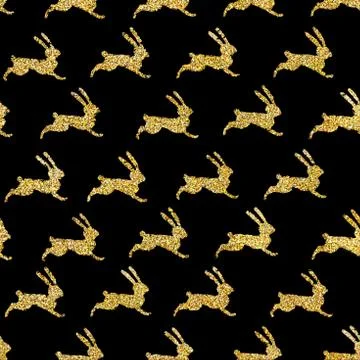 Vector. Seamless pattern with gold glitter element. Stock-Illustration