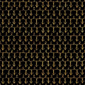 Vector. Seamless pattern with gold glitter element. Stock Illustration