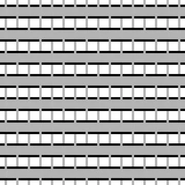 A Vector seamless pattern of gray abstract geometric shapes and grid Illustrazione stock
