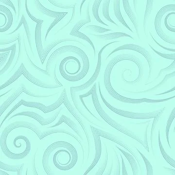 Vector seamless pattern in gray color isolated on turquoise background. texture Illustration