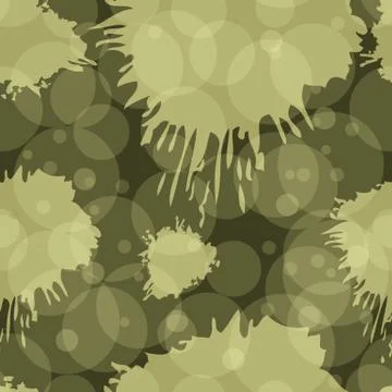 Vector seamless pattern in green military colors Stock Illustration