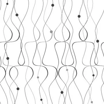 Vector seamless pattern with grey threads Stock Illustration