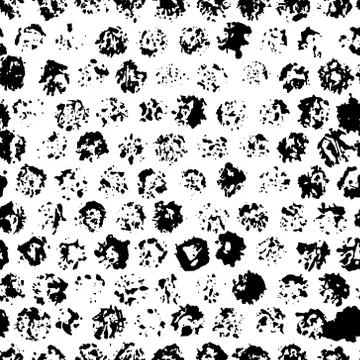 Vector seamless pattern. Grunge hand-drawn retro texture. Black and white. Illustrazione stock