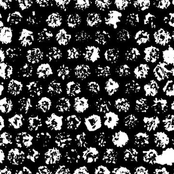 Vector seamless pattern. Grunge hand-drawn retro texture. Black and white. Illustrazione stock