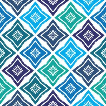 Vector seamless pattern. Grunge hand-drawn retro texture. Stock Illustration