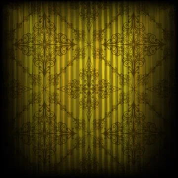 Vector seamless pattern on grungy background Stock Illustration