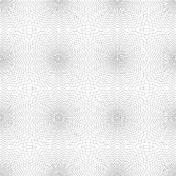 Vector seamless pattern Guilloche for certificate or diploma and currency design Illustrazione stock