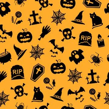 Vector seamless pattern for Halloween イラスト素材
