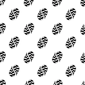 Vector Seamless pattern with hand drawing Abstract shapes. 스톡 일러스트