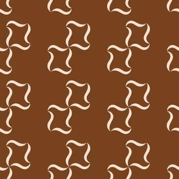 Vector Seamless pattern with hand drawing Abstract shapes. For fabric, Stock Illustration