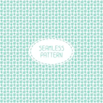 Vector seamless pattern of hand drawn flowers. Doodle background. Beautiful Stock Illustration